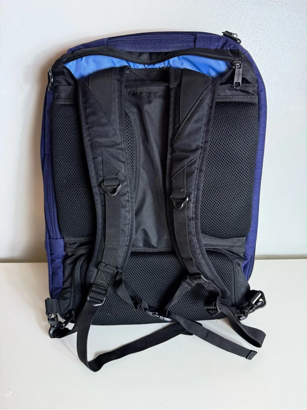 eBags Professional Slim Laptop Backpack Blue Travel Sentry TSA Approved Bag